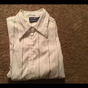 Cotton express dress shirt size M